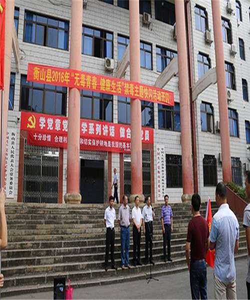 县领导参加禁毒快闪活动，县委常委、政法委书记王新国发表讲话.jpg
