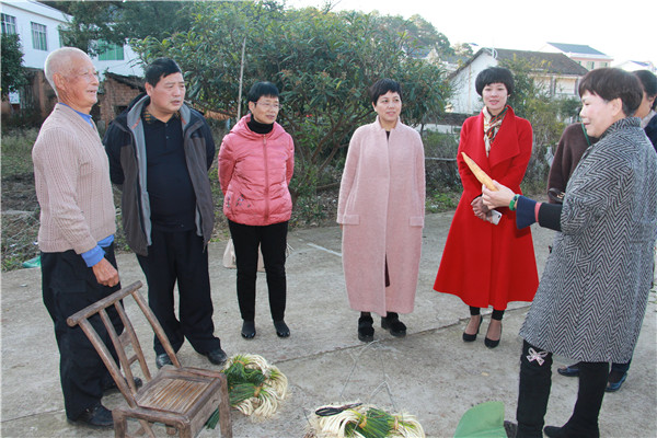 2 市妇联主席周红玲和女企业家们同蔬菜种植散户交流.jpg